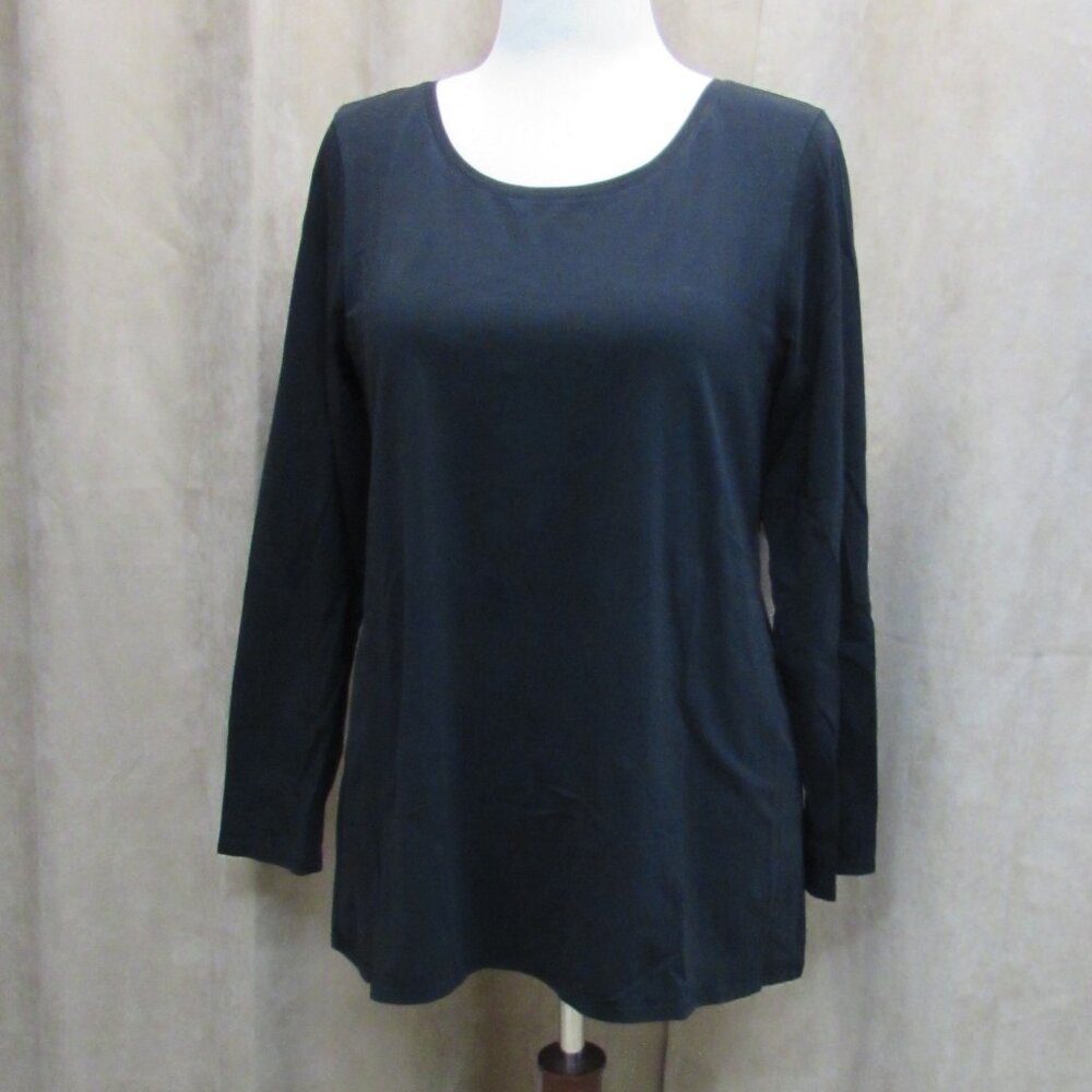 J Jill PureJill Long Sleeve Stretch Cotton Tee Size LP
